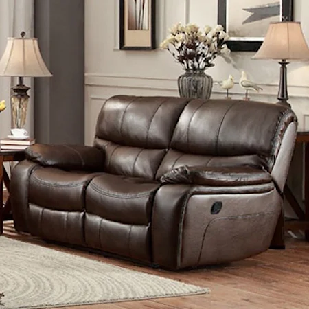 Casual Reclining Loveseat